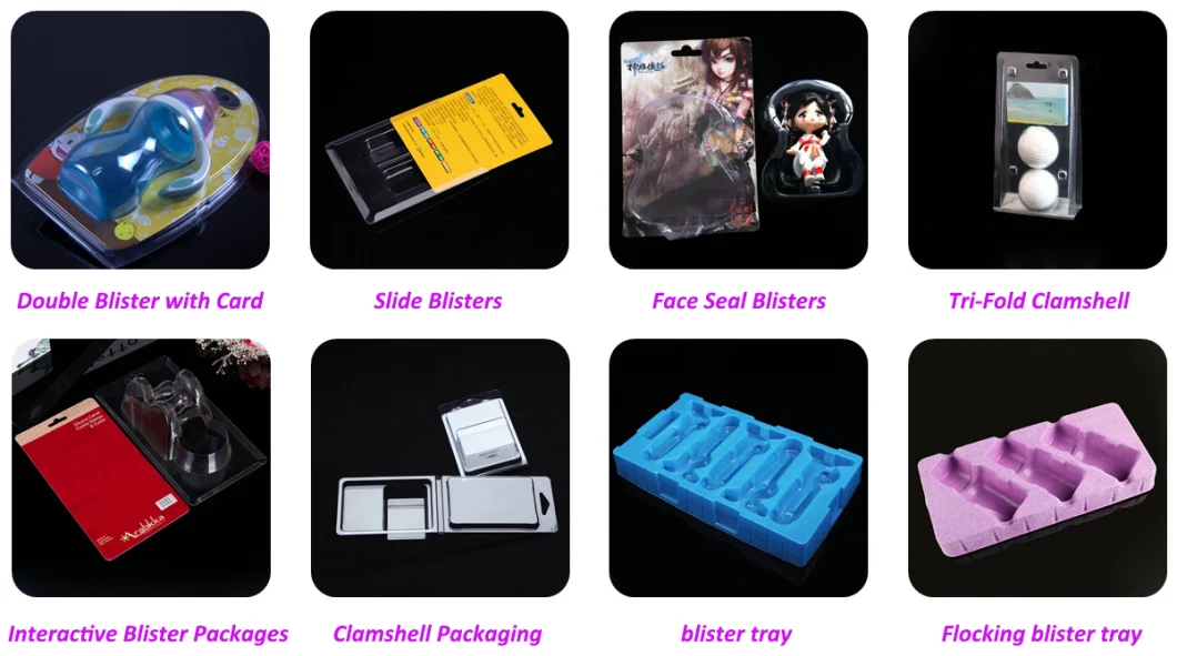 Manufacturer Custom Blister Packaging with Insert Card for Makeup