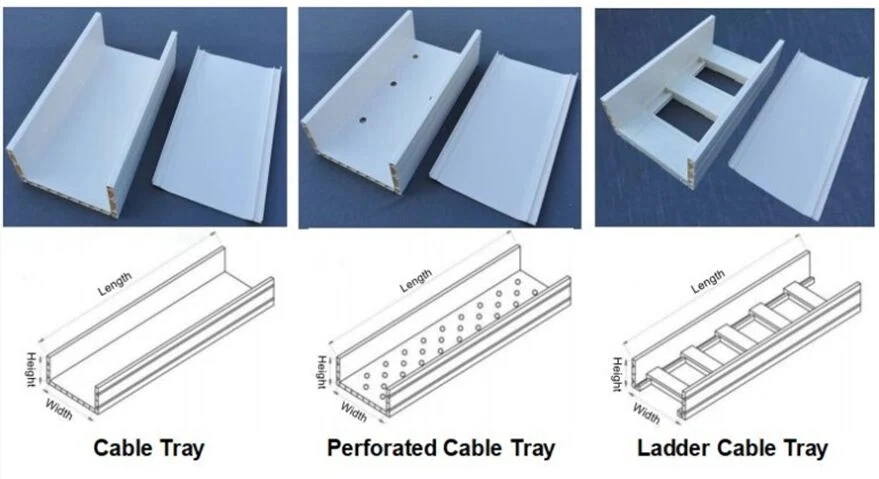 China Factory PVC Electrical Ladder Type Cable Tray