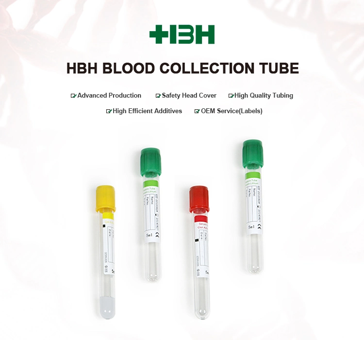 Excellent Quality PET / Glass Disposable Vacuum Blood Sugar Test Glucose Tube Erythrocyte Electrophoresis