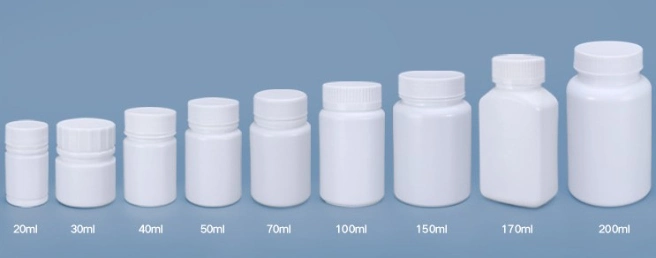 Wholesale Food Grade Small Colorful PLA Plastic Pill Storage Bottle Jar with Custom Logo