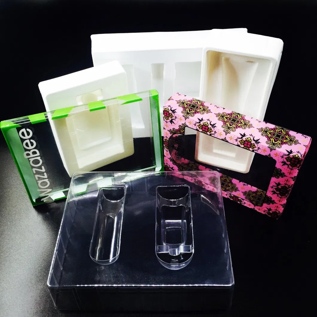 Custom Clear PVC RPET Pet Plastic Hinged Clamshell Blister Packaging