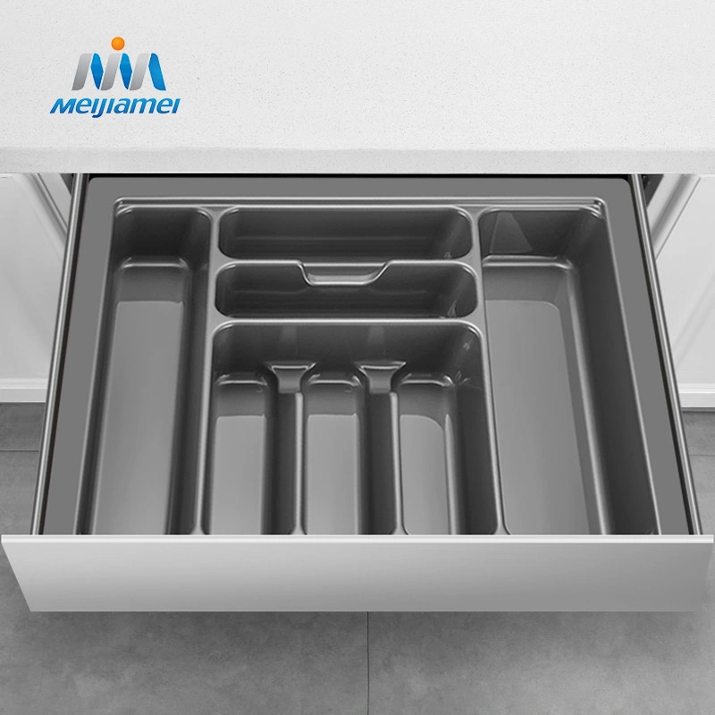 Plastic Cutlery Tray for Kitchen and Dining Room Cabinet Drawers in ABS